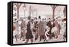 The Boulevard, 1913-Leopoldo Metlicovitz-Framed Stretched Canvas