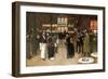 The Boulevard at Night, in Front of the Variety Theatre, circa 1883-Jean Béraud-Framed Giclee Print