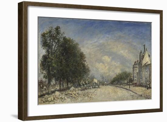 The Boulevard De Port-Royal, Paris, 1877-Johan Barthold Jongkind-Framed Giclee Print