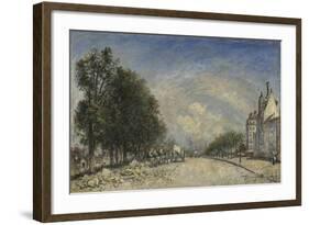 The Boulevard De Port-Royal, Paris, 1877-Johan Barthold Jongkind-Framed Giclee Print