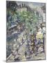 The Boulevard De Sébastopol in Paris, 1923-Konstantin Alexeyevich Korovin-Mounted Giclee Print