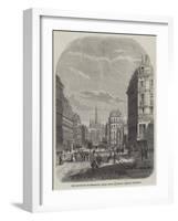 The Boulevard De Sebastopol, Paris-Felix Thorigny-Framed Giclee Print