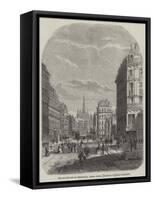 The Boulevard De Sebastopol, Paris-Felix Thorigny-Framed Stretched Canvas