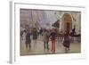 The Boulevard des Capucines and the Vaudeville Theatre, 1889-Jean Béraud-Framed Giclee Print