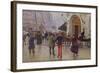 The Boulevard des Capucines and the Vaudeville Theatre, 1889-Jean Béraud-Framed Giclee Print