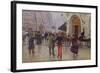 The Boulevard des Capucines and the Vaudeville Theatre, 1889-Jean Béraud-Framed Giclee Print