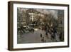 The Boulevard des Italiens, circa 1900-Jean Francois Raffaelli-Framed Giclee Print