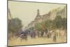 The Boulevard Des Italiens, Paris, 1887-J. Little-Mounted Giclee Print