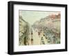 The Boulevard Montmartre, 1893-Camille Pissarro-Framed Giclee Print