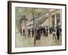 The Boulevard Montmartre and the Variety Theatre, circa 1886-Jean Béraud-Framed Giclee Print