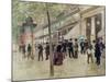 The Boulevard Montmartre and the Variety Theatre, circa 1886-Jean Béraud-Mounted Giclee Print