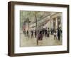 The Boulevard Montmartre and the Variety Theatre, circa 1886-Jean Béraud-Framed Giclee Print