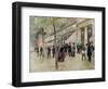 The Boulevard Montmartre and the Variety Theatre, circa 1886-Jean Béraud-Framed Giclee Print