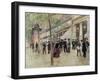 The Boulevard Montmartre and the Variety Theatre, circa 1886-Jean Béraud-Framed Giclee Print