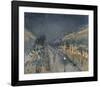 The Boulevard Montmartre at Night, 1897-Camille Pissarro-Framed Premium Giclee Print