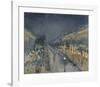 The Boulevard Montmartre at Night, 1897-Camille Pissarro-Framed Premium Giclee Print