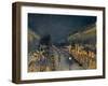 The Boulevard Montmartre at Night, 1897-Camille Pissarro-Framed Premium Giclee Print
