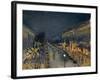 The Boulevard Montmartre at Night, 1897-Camille Pissarro-Framed Giclee Print