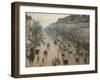 The Boulevard Montmartre on a Winter Morning-Camille Pissarro-Framed Premium Photographic Print