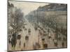 The Boulevard Montmartre on a Winter Morning-Camille Pissarro-Mounted Premium Photographic Print