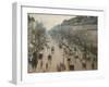 The Boulevard Montmartre on a Winter Morning-Camille Pissarro-Framed Photographic Print