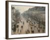 The Boulevard Montmartre on a Winter Morning-Camille Pissarro-Framed Photographic Print