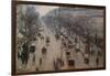 The Boulevard Montmartre on a Winter Morning-Camille Pissarro-Framed Art Print