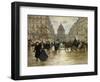 The Boulevard Saint-Michel, Paris, after 1890-Jean François Raffaelli-Framed Giclee Print