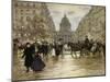 The Boulevard Saint-Michel, Paris, after 1890-Jean François Raffaelli-Mounted Giclee Print