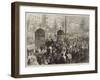 The Boulevards, Paris, on New Year's Day-Jules Pelcoq-Framed Giclee Print