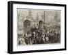 The Boulevards, Paris, on New Year's Day-Jules Pelcoq-Framed Giclee Print