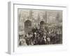 The Boulevards, Paris, on New Year's Day-Jules Pelcoq-Framed Giclee Print