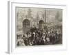 The Boulevards, Paris, on New Year's Day-Jules Pelcoq-Framed Giclee Print