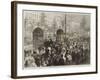 The Boulevards, Paris, on New Year's Day-Jules Pelcoq-Framed Giclee Print