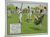 The Boundary, Illustration from Laws of Cricket, Published 1910-Charles Crombie-Mounted Giclee Print