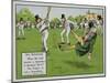 The Boundary, Illustration from Laws of Cricket, Published 1910-Charles Crombie-Mounted Giclee Print