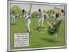 The Boundary, Illustration from Laws of Cricket, Published 1910-Charles Crombie-Mounted Giclee Print