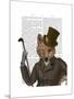 The Bounder Fox Print-Fab Funky-Mounted Art Print