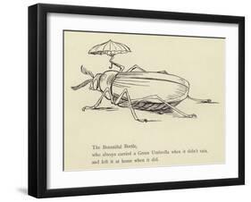 The Bountiful Beetle-Edward Lear-Framed Giclee Print