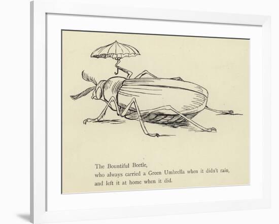 The Bountiful Beetle-Edward Lear-Framed Giclee Print