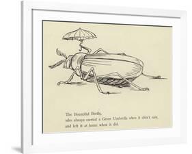 The Bountiful Beetle-Edward Lear-Framed Giclee Print