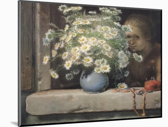 The Bouquet of Margueritas-Jean-François Millet-Mounted Giclee Print