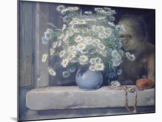 The Bouquet of Margueritas-Jean-François Millet-Mounted Giclee Print