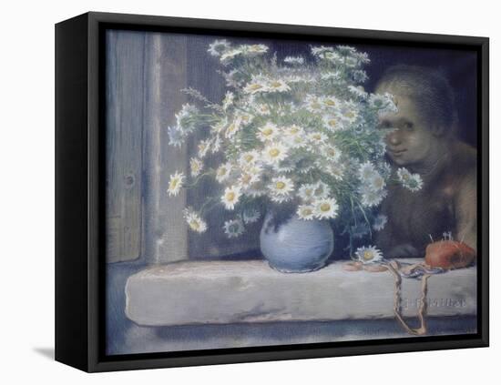 The Bouquet of Margueritas-Jean-François Millet-Framed Stretched Canvas