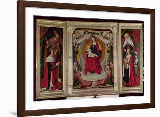 The Bourbon Altarpiece, C.1498-Master of Moulins-Framed Giclee Print