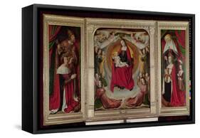 The Bourbon Altarpiece, C.1498-Master of Moulins-Framed Stretched Canvas