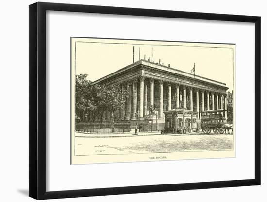 The Bourse-null-Framed Giclee Print