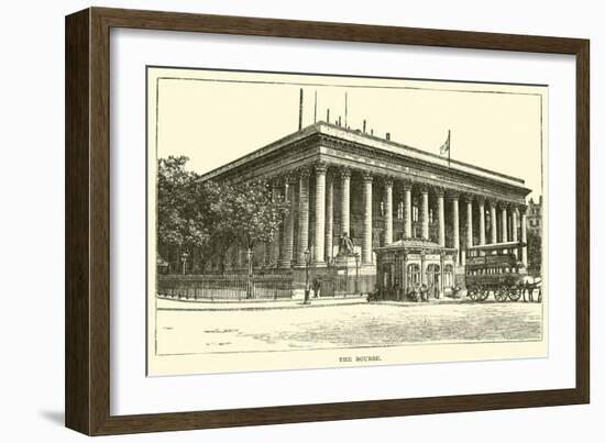 The Bourse-null-Framed Giclee Print