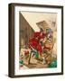 The Bow Street Runners Apprehend Two Robbers as They Divide their Spoils in a Garret-Peter Jackson-Framed Giclee Print