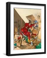 The Bow Street Runners Apprehend Two Robbers as They Divide their Spoils in a Garret-Peter Jackson-Framed Giclee Print